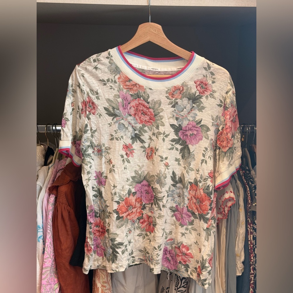 Zimmerman Linen Flora Top, size 3.